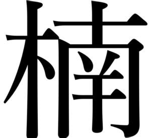 木南北北|木偏に南で楠｡では、木偏に東西南北の字を組み合わせて何かし。